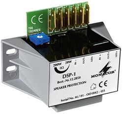 MONACOR DSP-1 Módulo de protección de Altavoces Mono, contra la sobrecarga de Altavoces Medios y Agudos de Todas Las impedancias por Picos de sobrenivel