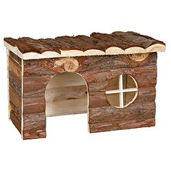 Trixie 62182 Natural Living Jerrik Log House 28 × 16 × 18 cm, Marrone