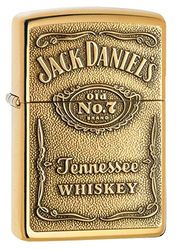 Original Zippo Lighter 254BJD428 Brass Jack Daniels's Emblem High Polish,