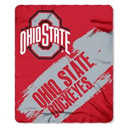 Northwest NCAA Ohio State Buckeyes Unisex-vuxen fleece filt, 127 cm x 152 cm, målad