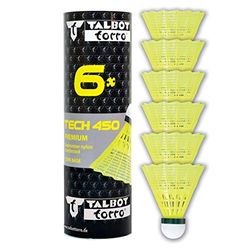 Talbot Torro Tech 450, volante de badminton amarelo, tamanho único