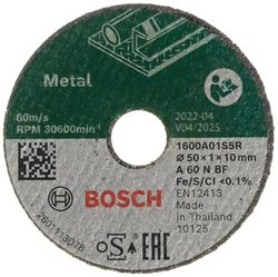 Bosch Accessories 3 Stuks Doorslijpschijf (voor metaal, Ø 50 mm, accessoire Bosch Easy Cut&Grind)