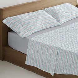 Bajera ajustable color blanco - Cama de 105 (alto 35 cm) - 100% algodón - 200 hilos. Gramage: 125