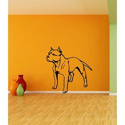 Tatoutex Stickers Pitbull - Blanc, L 60cm x H 65cm