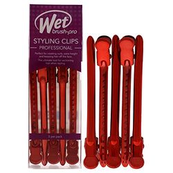 Wet Brush Pro Styling Clips - Red By For Women - 5 Pc Hair Clips