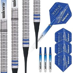 Unicorn 2019 Edition-Gary Anderson World Champion Soft Tip Darts dardos de ponta branca, unissexo para adultos, azul, 18 g