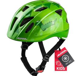 ALPINA Unissexo - crianças, XIMO Flash capacete de bicicleta, verde dinho, 47-51 cm