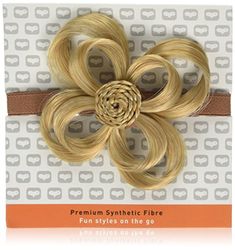 Love Hair Extensions cheveux fleur accessoire sur bande élastique, – Couleur M2427 – Blond Soleil/Blond Riche