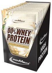 IronMaxx 100% Whey Protein - Vanilla Ice Cream 10 x 30g | Protéine de lactosérum soluble dans l'eau, réduite en sucre | de nombreuses saveurs différentes