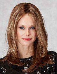 Inspired By Natural Image Wigs, Shine Rich Chestnut Glow Rooted