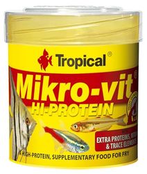 MIKROVIT Hi-Protein 50ml / 32g - Nourriture Riche en protéines pour alevins