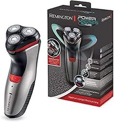 Remington Rasoio elettrico Barba - Utilizzo su asciutto e bagnato - Rifinitore di precisione, batteria al litio, Rasoio a testine rotanti Aqua Plus PR1350