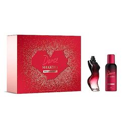 Shakira Perfumes - Coffret Cadeau Dance Red Midnight pour Femme EDT 80 ml + Déodorant 150 ml - Longue Durée - Parfum sexy, élégant et féminin - Notes sucrées et audacieuses - Idéal pour la journée