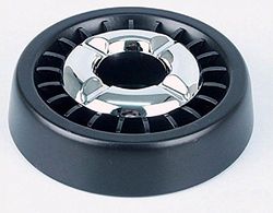 HA Ashtray with "Star" Insert Black/Chrome 13 cm, 199 g