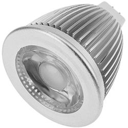 Cablematic - COB lampadina LED con riflettore MR16 6W 12V 50 millimetri luce calda