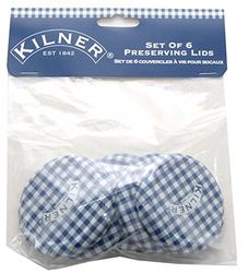 Kilner, con coperchi, 63 mm, confezione da 6, colore coperchio ermetico/B-barattoli Kilner