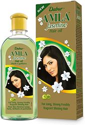 Dabur Amla Jasmine Oil - 200ml, Goodness of Real Amla, For Long, Strong Freshly Fragrant Shinning Hair, Eliminate Frizz & Promote Healthier & Softer Hair