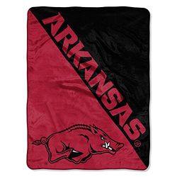 Northwest NCAA Arkansas Razorbacks Unisex-vuxen Micro Raschel överkast, 117 cm x 152 cm, halvton