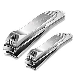 Set Tagliaunghie Professionale 2 Pezzi- Taglia Unghie Professionali per Unghie e Piedi, Nail Clipper per unghie per Uomo e Donna