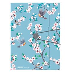 Herlitz Elastiekmap A4 Ladylike Birds met 3 flappen en elastiek, 1 stuk