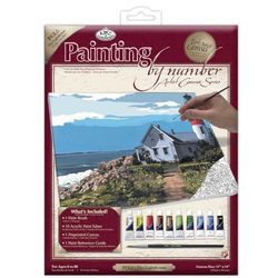 Royal & Langnickel PCL5 Séries Peinture d'après les chiffres Toile d'artiste Le Phare Large