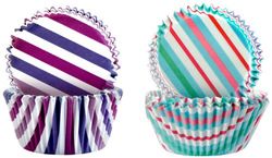 Ibili 735905 Capsule à pâtisserie antiadhésive Lot de 50 pièces Bleu + 50 pièces Rose en papier Imperméable