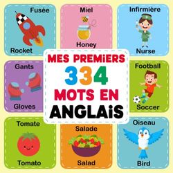 Mes Premiers Mots en Anglais: Un livre amusant pour les enfants de 2-6 ans qui souhaitent apprendre l'anglais | Mon Premier Imagier Bilingue Anglais Français pour les Enfants