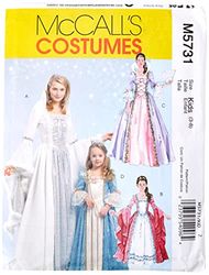 McCalls M5731 - Patrón de costura para confeccionar disfraces infantiles de princesa (varios modelos) [en inglés y alemán]