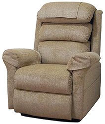 Aidapt Ecclesfield Riser and Recliner Electric Arm Chair With OKIN Motor for Safety, Easy to Work Remote Control and Hard Wearing Fabric Material for Use in Lounge, Sitting Room and Bedrooms.