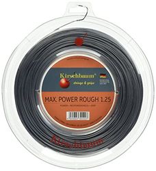 Kirschbaum, Rotolo di Corda per Racchetta da Tennis Max Power Rough, Grigio (Anthrazit), 200 m