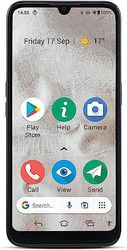 Doro 8100, smartfon dla seniorów 4 G, przycisk Noruf, potrójny aparat, Android 11 Go, pamięć 32 GB, szary