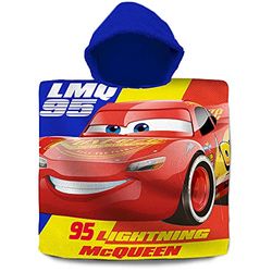 Badponcho McQueen (katoen), Disney Cars, badponcho 60 x 60 cm van katoen, Kids Licensing KL84501