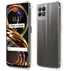 Tumundosmartphone Custodia in silicone antiurto trasparente per Realme 8i
