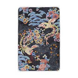 ZZKKO Home Decor Chinese Style Oriental paintings Two Phoenix Dancing in Nature Blankets and Throws Crystal Velvet 60 x 90 inch for Adult Women Men Color Seasonal Quilt for Bedroom Decorative