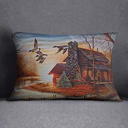 Bonamaison Housses de Coussin, Polyester, Multicolore, 35X50 Cm
