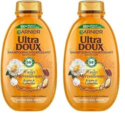 Garnier Ultra Doux Shampooing Nourrissant huile d'argan camélia 300 ml (Lot de 2)