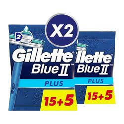 Gillette - Blue 2 Plus Lame Monouso - 20 Pezzi (Confezione da 2)