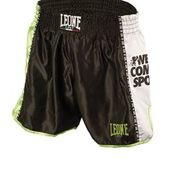 LEONE 1947 Träningsshorts Kick-thai, Unisex vuxen, Svart, XS, AB760