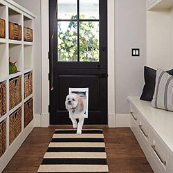 Ideal Pet Products - Puerta de Aluminio para Mascotas, tamaño Mediano