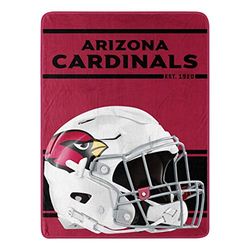 Northwest NFL Arizona Cardinals - Manta enrollada con diseño de Micro Raschel Run de 46 x 60 Pulgadas, Colores del Equipo, Talla única (1NFL059050080RET)