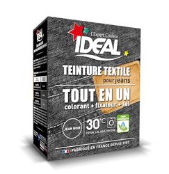 Ideal Teinture Textile Tout en un 350 g Jean Noir