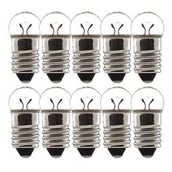 cyclingcolors 10x LAMPADINA LAMPADA 6V 14V 0.6W 2.4W 6W 7W E10 LUCI BICI FANALE AUTO MOTO CYCLO VINTAGE UNIVERSAL EDISON (6V 2.4W)