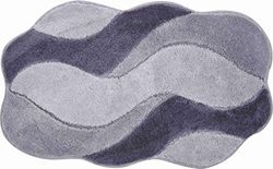Grund Carmen Alfombra de Baño, Poliacrílico Ultrasoft, Gris, 70x120 cm