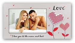 Zep Lulu Photo Frame, Wood, Multi-Colour, 30 x 2 x 16 cm
