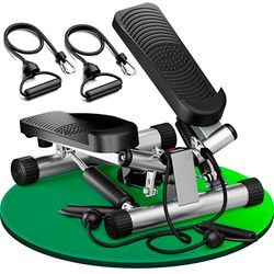 Ultrasport Swing Stepper, step apparaat voor thuis met trainingscomputer, up-down stepper voor beginners en gevorderden, kleine en compacte stepper, swing stepper voor been- en bilspiertraining