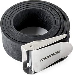 Cressi New Quick-Release Elastic Cinto, adulto unissexo, preto/preto, tamanho único
