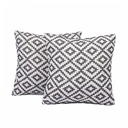 Brentfords Set di 2 federe geometriche resistenti all'acqua per la casa, sedie decorative per esterni, giardino, patio, 45 x 45 cm