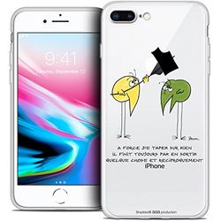 Caseink - Beschermhoes voor Apple iPhone 8 Plus (5.5) [Licence Official Collector Les Shadoks® Design A Force - Flexibel - Ultradun - Gedrukt in Frankrijk]