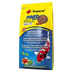 Tropical Pond Pellet Mix 5kg - Aliment Complet sous Forme de Boules flottantes pour Koi, Poissons de Bassin