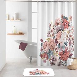 Douceur d'Intérieur Jayana Cortina, poliéster, Rosa, 180 x 200 cm